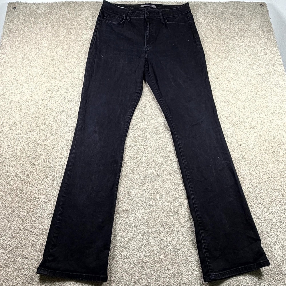 Joe's Bootcut Jeans Womens 31 Black Dark Wash Denim High Rise Pockets Outdoor